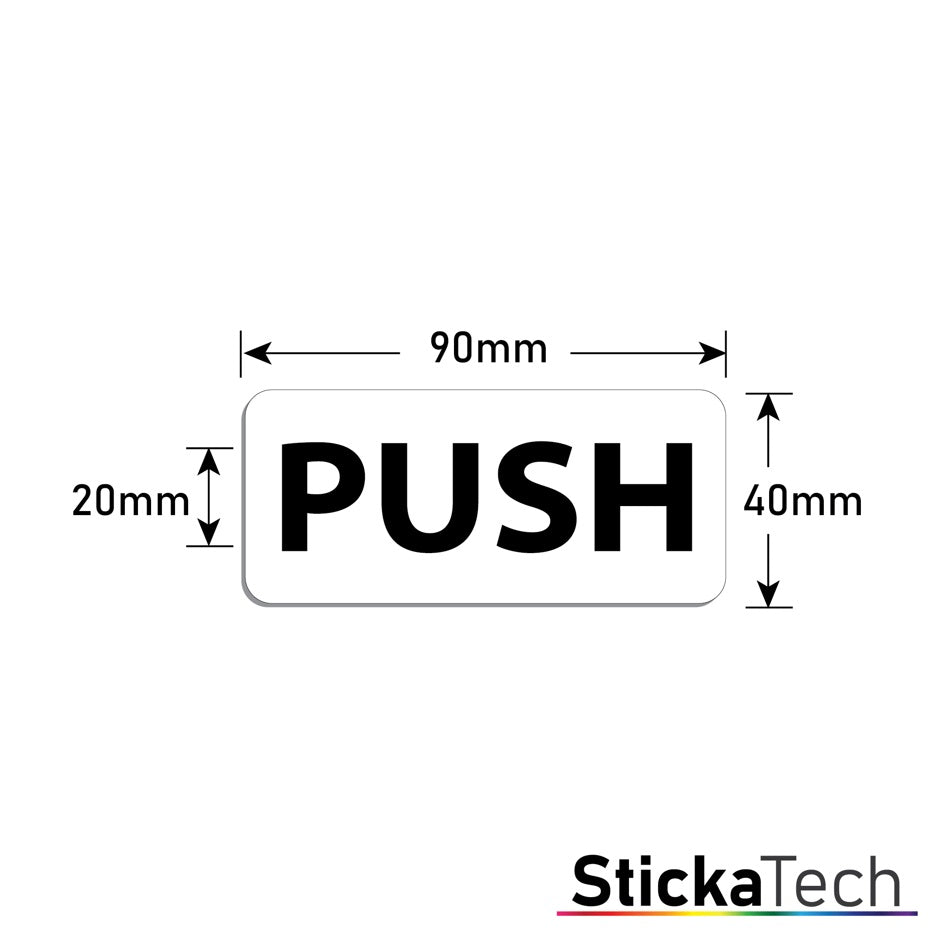 Push and Pull door stickers