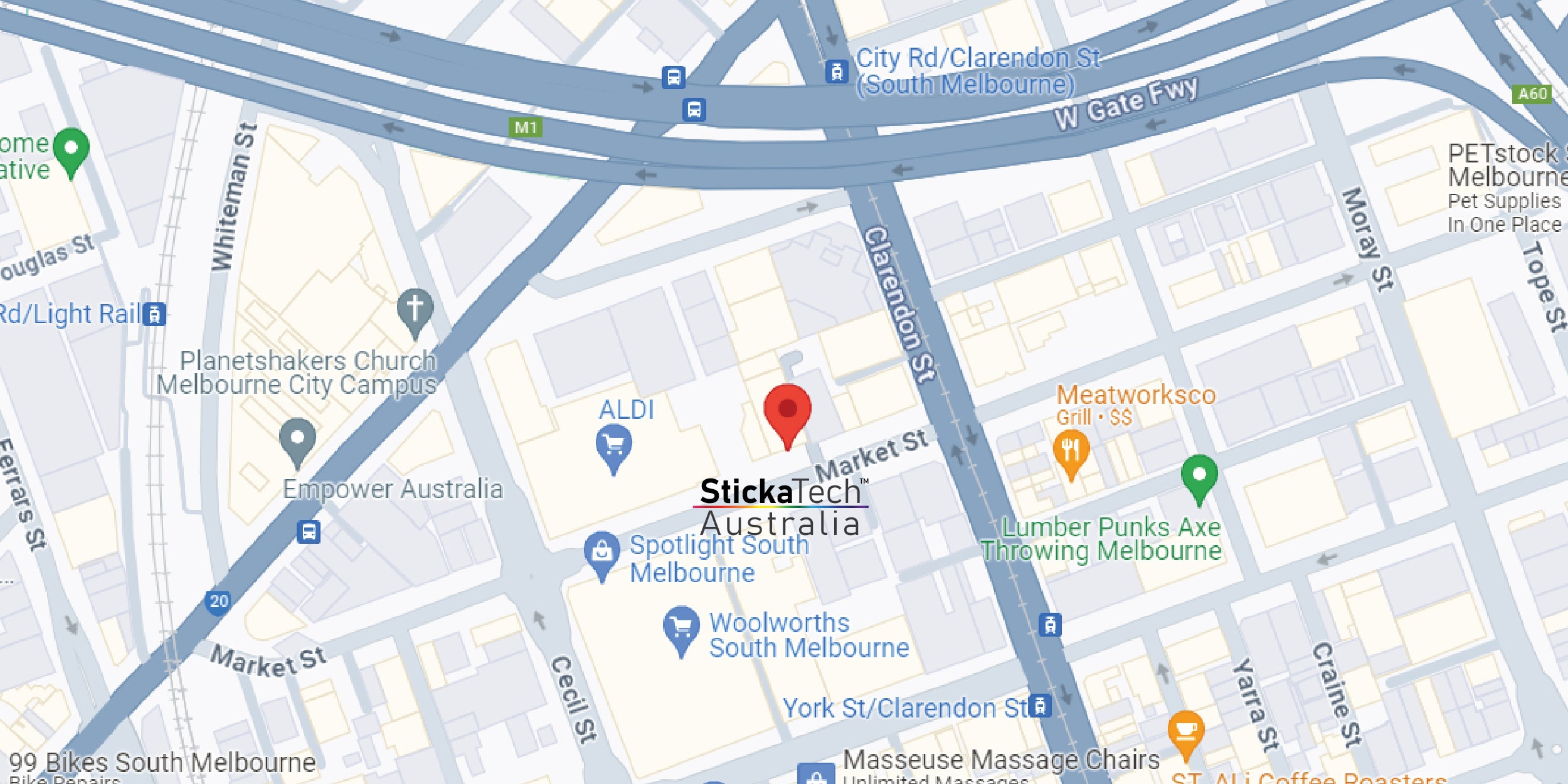 Sticker printing company Stickatech Australia address of our Melbourne head office