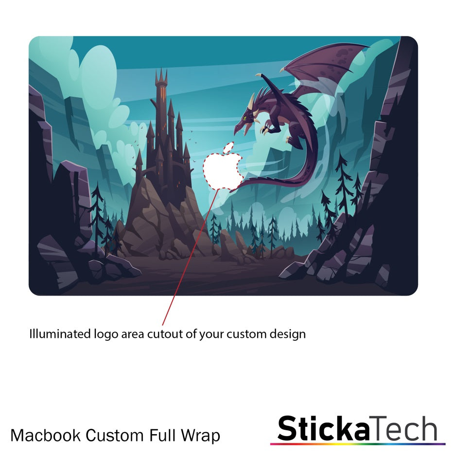 custom mac book sticker wrap