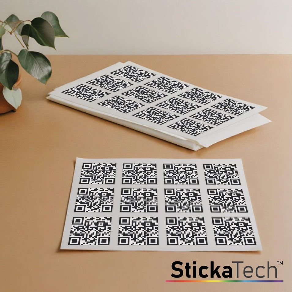 Stickers with QR codes